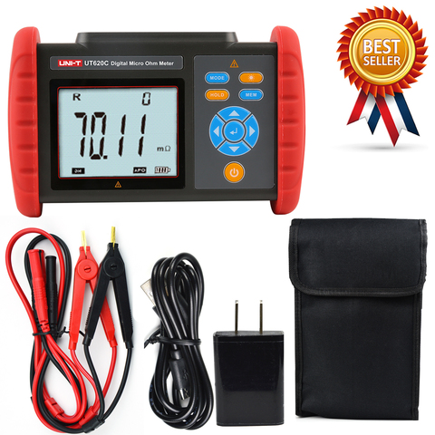 UNI-T UT620C Digital DC Low Resistance Meter Equipotential Test Micro Ohmmeter Connectors/Motor Resistance Tester. ► Photo 1/6