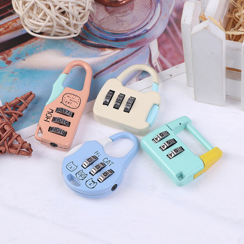 3 Digit Dial Rotate Combination Code Number Lock Padlock For Luggage Zipper Bag Backpack Handbag Suitcase Drawer Durable Locks ► Photo 1/6