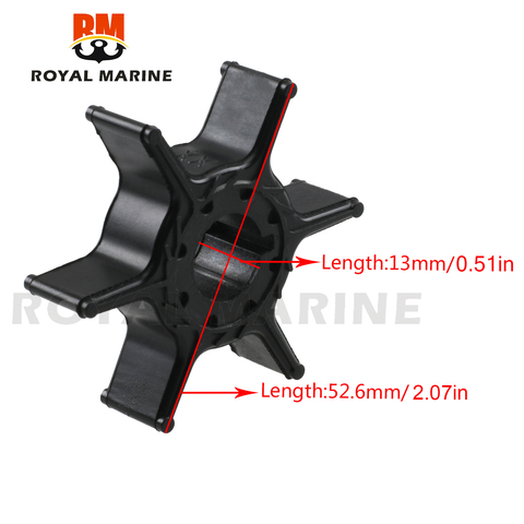 Outboard Motors Water pump impeller 63v-44352-00 63v-44352-01 for yamaha 9.9HP 15HP 20HP Marine engines ► Photo 1/6