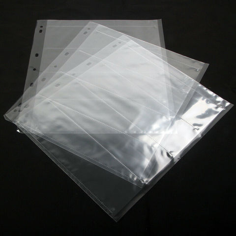 10 PCS 120  Binder Archival File Film Storage Page Sheets B&W Negative Slide ► Photo 1/4