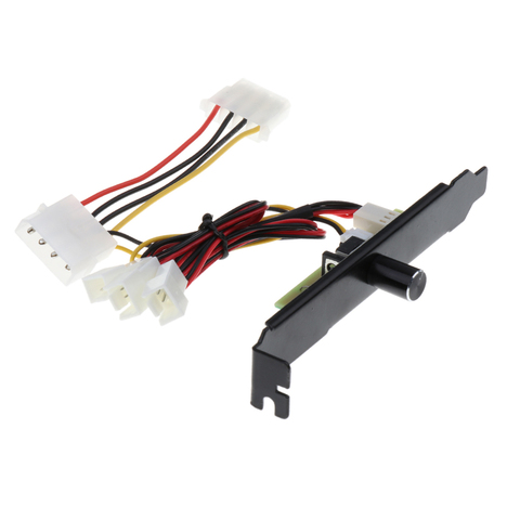 4 Channels 4pin PC Cooler Cooling Fan Speed Controller PCI Bracket 12V Power PCI Back Slot Bracket ► Photo 1/1