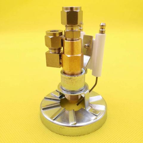 Waste Oil Burner Parts Brass Siphon Air Atomizing Oil Spray Nozzle Ceramics Igniter Electrode Burner Flame Ring 75mm Fuel Burner ► Photo 1/6