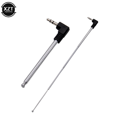 Universal 3.5mm FM Radio Antenna Receiver Retractable Aerial 4 Sections for Auto Car Mobile Cell Phone Television Speaker ► Photo 1/6