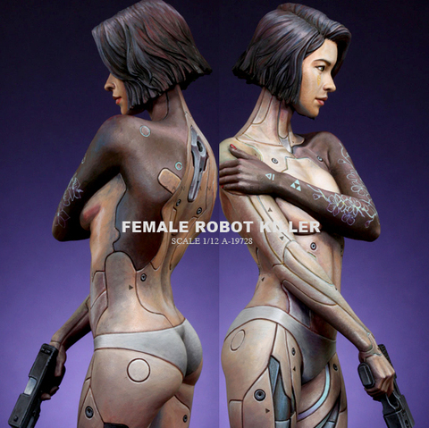 1/12 Resin Kits Mipai Intelligent bionic female mechanical killer code colorless and self-assembled A-19728 ► Photo 1/3