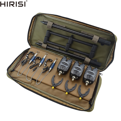 Carp Fishing Bite alarm Set Buzz Bars Swingers Fishing Rod Rest Head Set with Portable Tackle Bag ► Photo 1/6