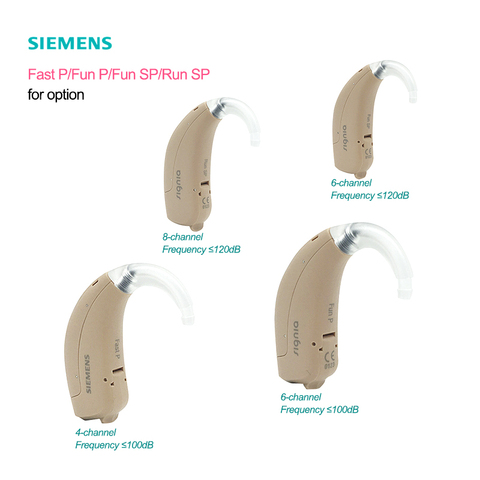 New Original Siemens Signia 8 Channels Digital BTE Hearing Aid FAST P FUN P FUN SP RUN SP  Hearing Aid charger UV Dryer Earhook ► Photo 1/6