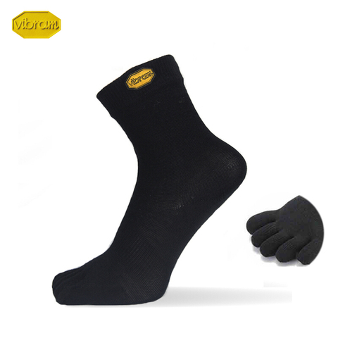 Vibram 5Toe Sock Crew Wool Five Fingers Men Women Spring Summer Outdoor Leisure Sweat-absorbent Wear Sports Solid Korean Vintage ► Photo 1/6