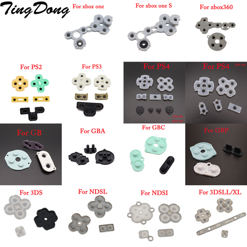Rubber Conductive Buttons A-B D-pad for Game Boy Classic GB GBC GBA Silicone Start Select Keypad For ps4 ps2 NGC NDSL NEW 3DS ► Photo 1/6