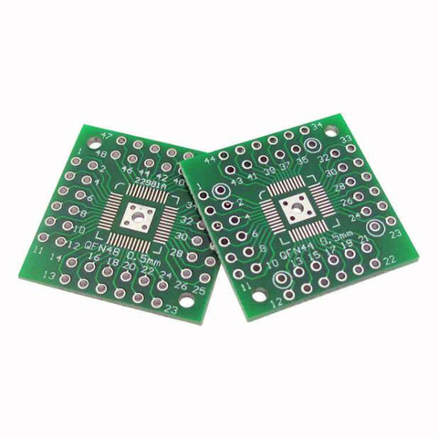 5pcs QFN48 to DIP48 / QFN44, QFP48, QFP44, PQFP, LQFP conversion board / adapter board ► Photo 1/4