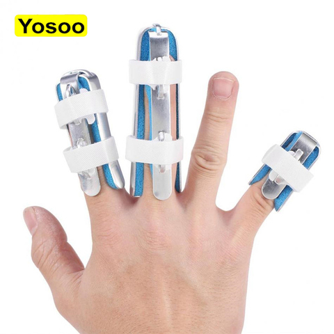 Finger Brace Support Posture Corrector 3 Sizes Aluminium Finger Hand Splint Recovery Injury Pain Bending Deformation Correction ► Photo 1/6