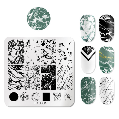 PICT You Animal Patterns Nail Stamping Plates Stainless Steel Nail Art Image Plate Stamp Template Stencil Tools PY-F011 ► Photo 1/6