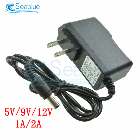 AC 110V-240V to DC 5V 9V 12V 1A 2A Universal Power Adapter Supply Charger adaptor US Plug 5.5X2.1MM For LED Light Strips ► Photo 1/1
