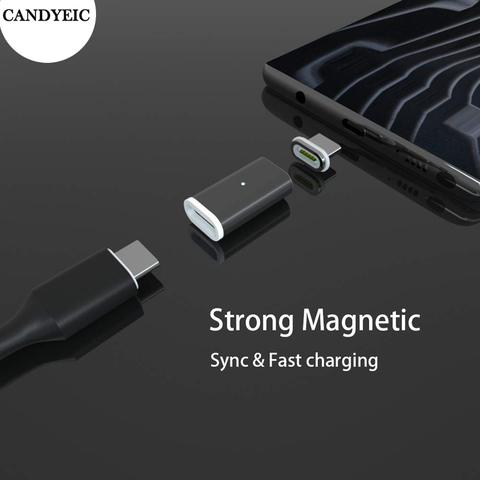 CANDYEIC Micro USB C Magnetic Adapter For Sumsung Huawei USB Cable, Magnetic Charger For iPhone Redmi LG Moto Xiaomi Charging ► Photo 1/6