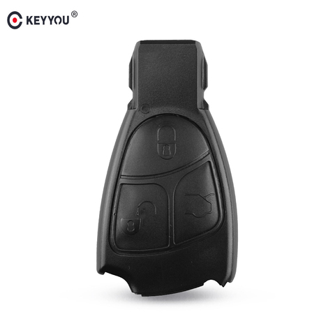 KEYYOU 10pcs/lot 3 BUTTON REMOTE KEY FOB SHELL CASE FOR MERCEDES BENZ B C CL E S CLS CLK SL ML SLK free shipping ► Photo 1/5