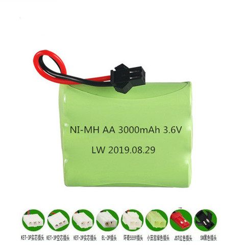 6v battery 2400mah ni-mh bateria 6v nimh battery pack 6v size AA  rechargeable ni mh for lighting rc car toy electric tools - AliExpress