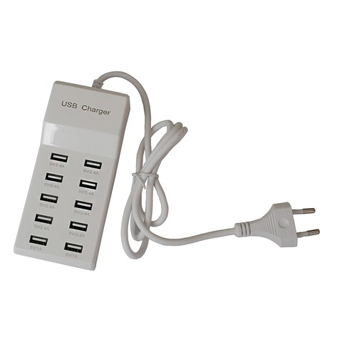 TORLINSE 10 USB Charger Station Splitter 50W Mobile Phone Charger HUB Smart IC Charge Universal Power Adapter ► Photo 1/6