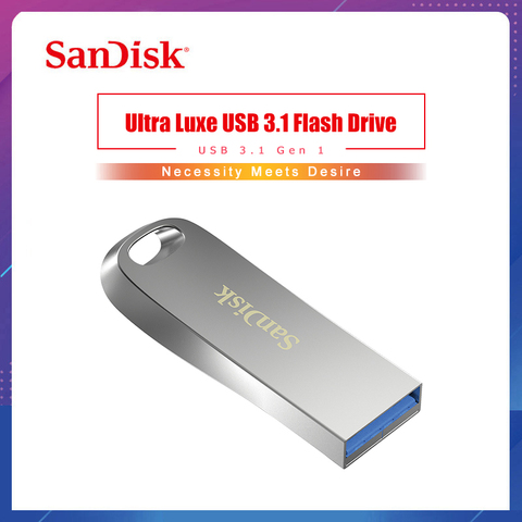 SanDisk Original Pen drive Ultra Luxe USB3.1 Flash Drive Stick CZ74 128G 64G 32G 16G 256G Pendrive Support Official Verification ► Photo 1/6