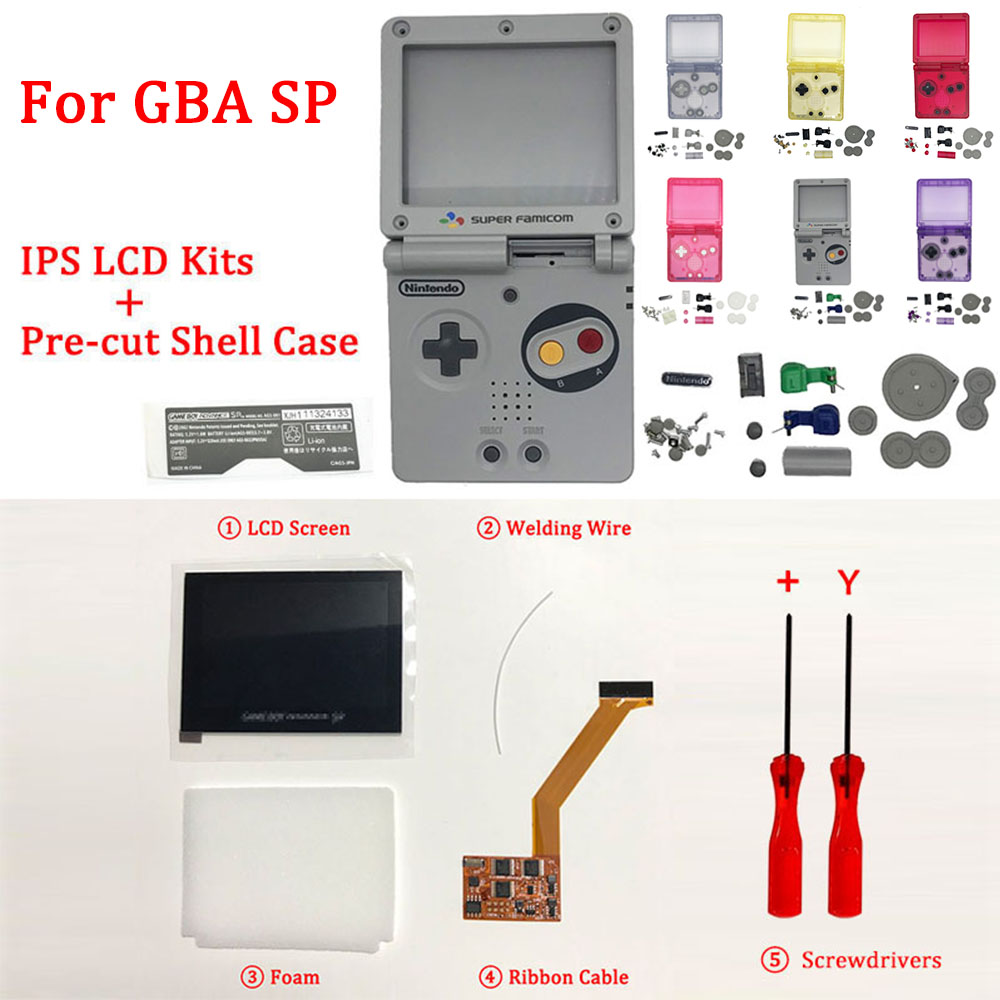 gba sp pre cut shell