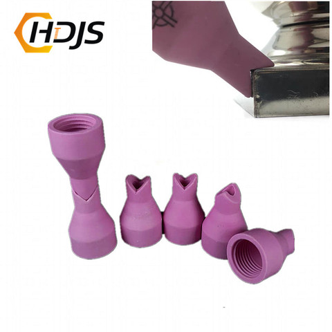 10pcs/QQ150 Thicken gas nozzle Ceramic Shield Cups Inner and outer corners Welded porcelain nozzles Welding Machine Accessories ► Photo 1/4