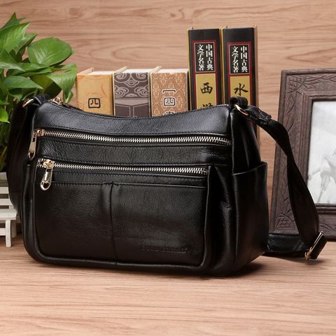 Women Real Cowhide Hobo CrossBody Bag Luxury Female Casual Shopping Fashion High Quality Genuine Leather Shoulder Messenger Bags ► Photo 1/1