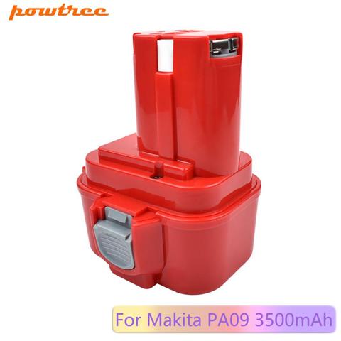 Powtree 2 Pack 3500mAh 9.6V Ni-MH FOR MAKITA 9120 Rechargeable Battery:9122 9133 9134 9135 9135A 6222D 6260D PA09 6207D 192595-8 ► Photo 1/6