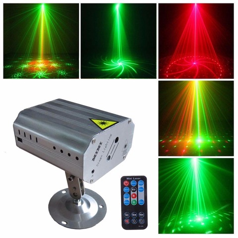 24 modes LED Disco Laser Projector light stage Effect Strobe lamp for DJ dance floor Christmas home Party indoor lighting show ► Photo 1/6