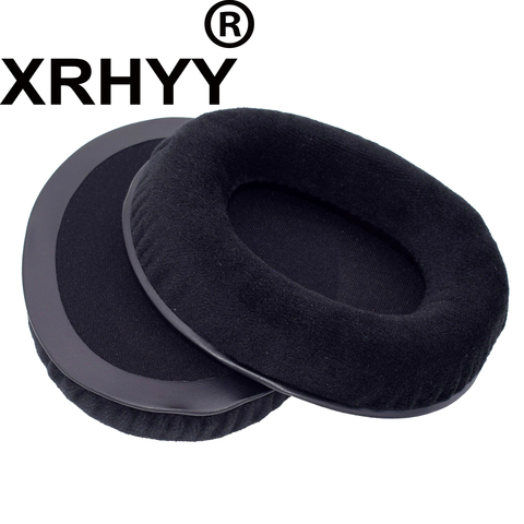 XRHYY Black Velvet Replacement Earpad Ear Pad Cushion for Kingston KHX-HSCC-BK-FR HyperX Cloud headphones ► Photo 1/5