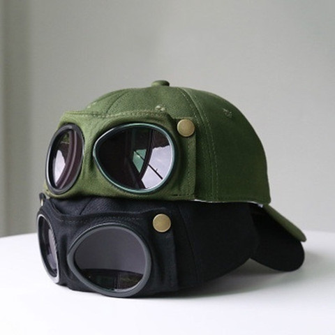 New Aviator Hat Summer Personality Glasses Baseball Cap Female Unisex Sunglasses Cap Male Cap Baseballcap Boys Cap ► Photo 1/6