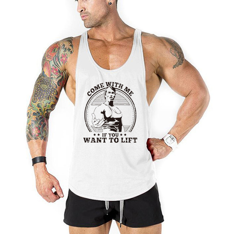 Brand Vest Muscle Sleeveless Singlets Fashion Workout Sports Shirt Mens Bodybuilding Fitness Top Men Gym Tank Top Clothing ► Photo 1/6