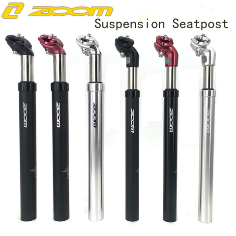 Zoom Mtb Bike Suspension Seatpost Shock Absorber Bicycle Seat Post Dropper Aluminum Shockstop Tube with Adptper Shim 27.2 31.6 ► Photo 1/6