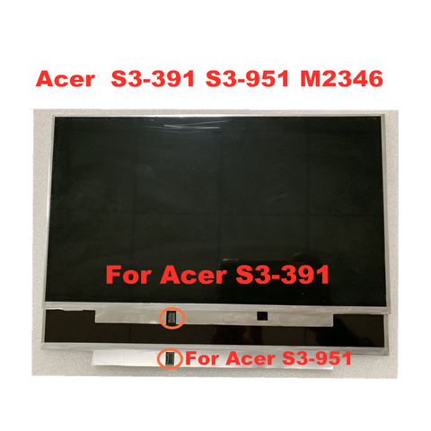 13.3 inch for Acer S3-951 S3-391 S3-2464G Laptop LCD screen B133XW03 V3 B133XTF01.0 B133XTF01.1 B133XTF01.2 ► Photo 1/6