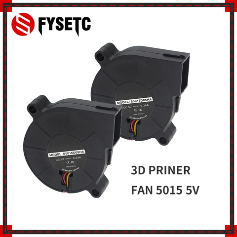 Prusa Mini 3D Printer Parts DC 5V 5015 50mm Cooling Fan  Sleeve Bearing Front Print Fan Cooler Radiator ► Photo 1/6