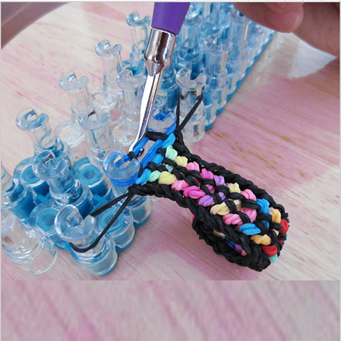 Original Knitting Machine Weave Rubber Bands Loom Lacing DIY Handmade Weaving Tool braided Bracelet Kids Toy for Children Girls ► Photo 1/6