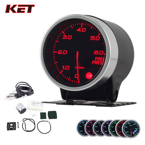 2 Inch 52MM Smoke Lens 0-6Bar Fuel Press Gauge Fuel Pressure Meter With Stepper Motor ► Photo 1/6