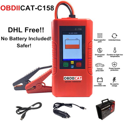 A+ Car Jump Starter C158 C-158 12V Battery Power Bank No Battery Inside Super Capacitor Unlimited use ChargeTime Less 3 Minutes ► Photo 1/5