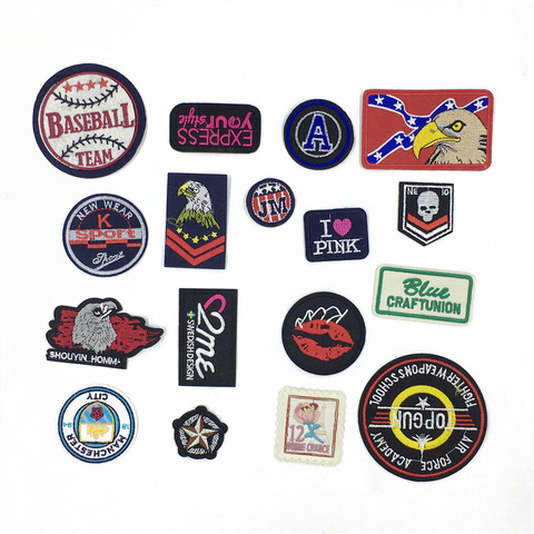 Exquisite English Alphabet Embroidery Patch Stickers DIY Badge Patch Decoration Ironing Clothes Pants Applique Accessories ► Photo 1/6