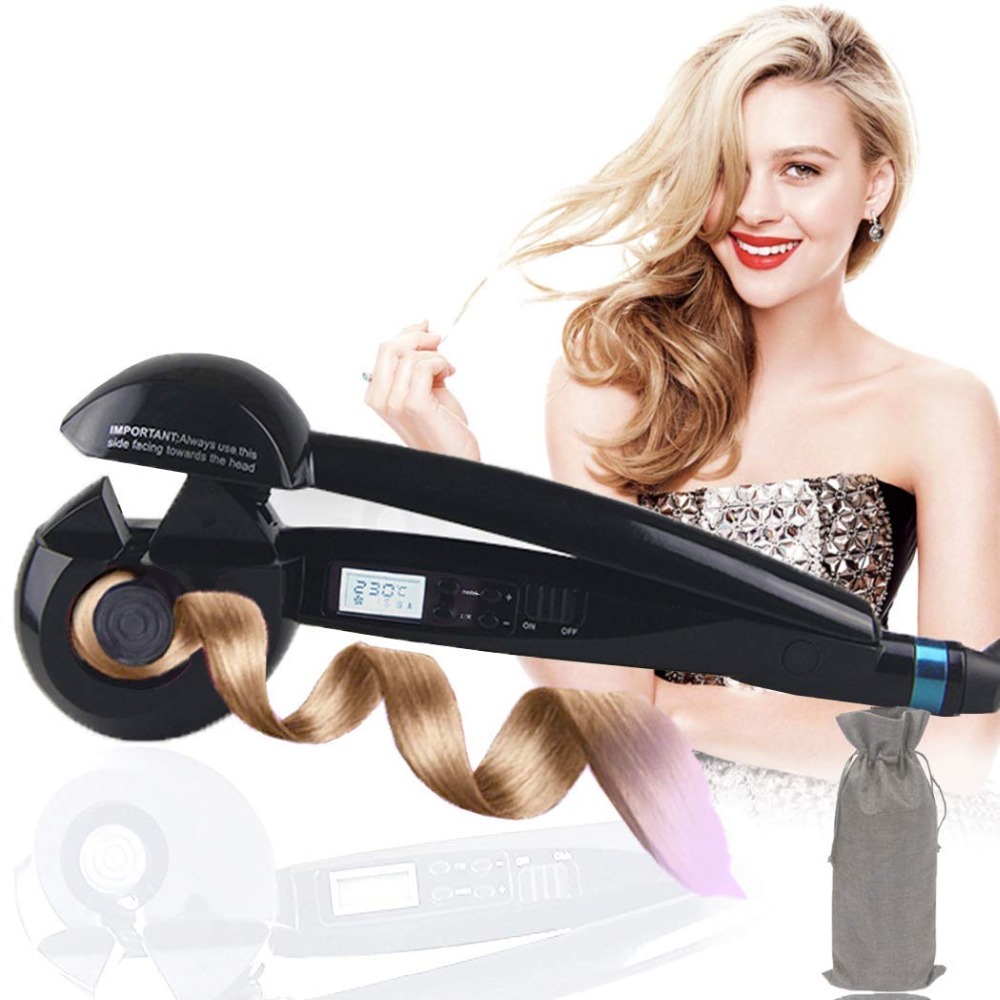 LCD wand curling iron automatic hair curler hair styling tools Female hair  curlers Professional crimping hair iron crimper Heat - Price history &  Review | AliExpress Seller - WXB Store 