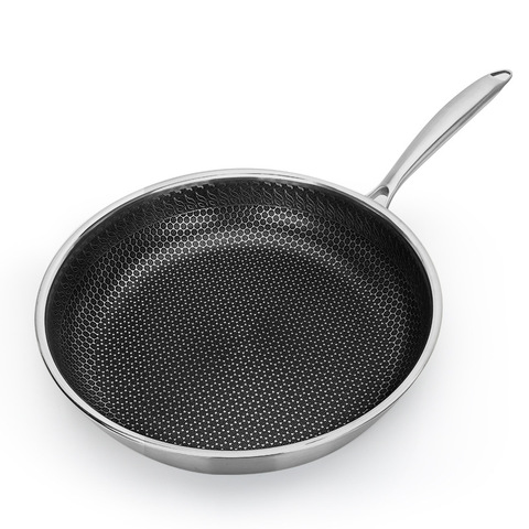 Stainless Steel Skillet - Nonstick Fry Pan - Induction Compatible - Multipurpose Cookware Use for Home Kitchen or Restaurant ► Photo 1/6