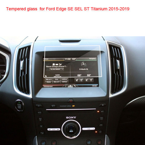 Car Navigation Screen Protector for Ford Edge SE SEL ST Titanium 2015-2022, Glass Film for 2022 Ranger XL XLT LARIAT ► Photo 1/2