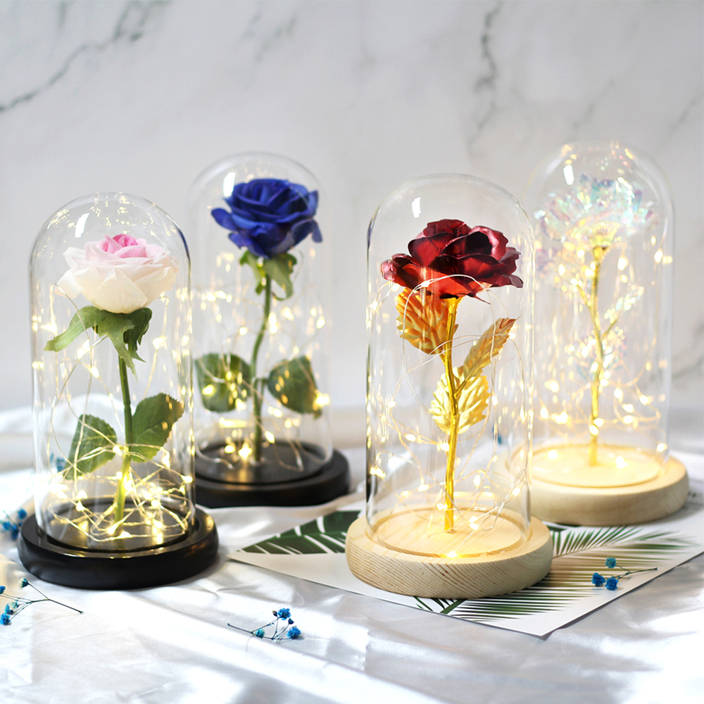 Price History Review On Middle Beauty And The Beast Rose Rose In Glass Dome Forever Pink Red Rose Preserved Rose Belle Rose Special Romantic Gift Aliexpress Seller Shop Store