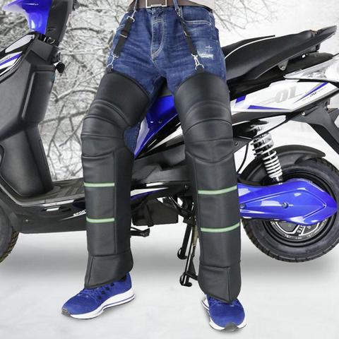 Motorcycle Knee Pads Winter Warm Knee Pads Windproof Knee Protector Knee Guard Electric Car Waterproof Knee Warmer ► Photo 1/6