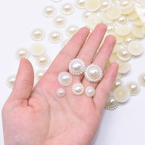 6 200pcs White Pearl Round Shape Faux Pearls bulk Beads For