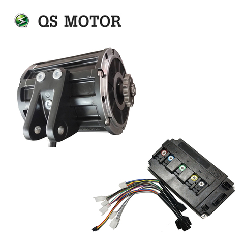 QS MOTOR 120 2000W Mid drive motor with sprocket 428 and  EM100SP controller for electric motorbike Z6 70KPH 72V ► Photo 1/4