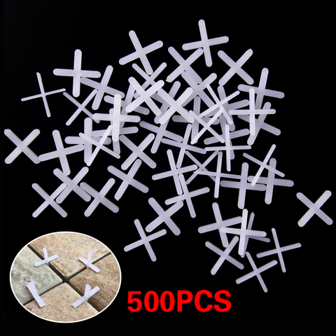 500pcs 2mm Decoration Tool Ceramic Tiler Spacer Cross Plastic Tile Plumber Reuseable Leveling System Construction ► Photo 1/6