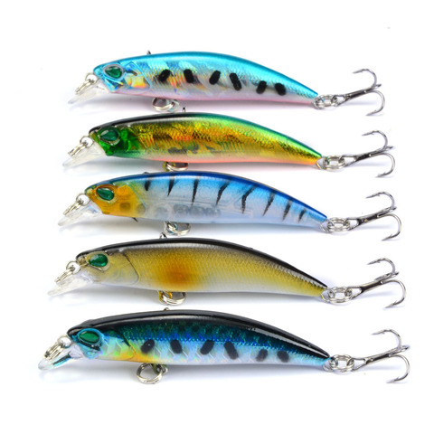 1Pcs Laser Fishing Lure 6.5CM 5G Hooks Fish Wobbler Tackle Carbon Steel Fish Hooks Artificial Japan Hard Bait Swimbait ► Photo 1/6