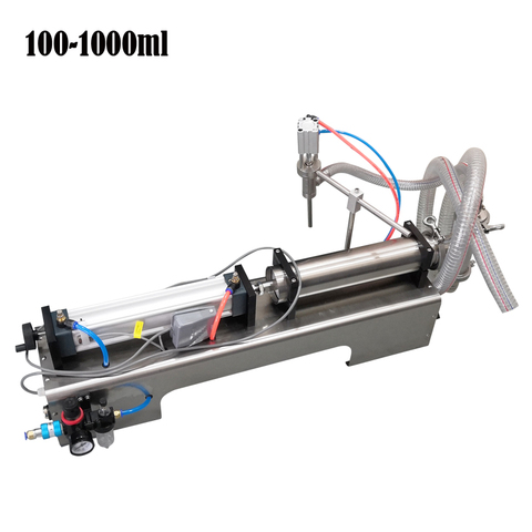 SHENLIN 1000ML filling machine syrup sauce filler beverage chemical cosmetic oil filling machine pneumatic filler semi-automati ► Photo 1/6