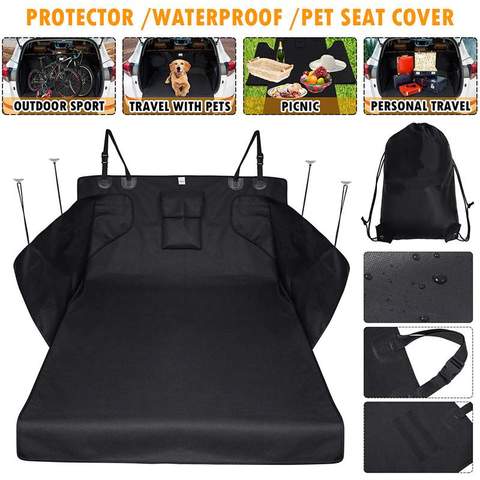 New Dog Car Trunk Mat Hammock Boot Pet Seat Cover Barrier Protect Floor Non-slip Foldable Waterproof Dirt Resistant Rear Seat ► Photo 1/6