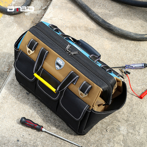 DTBD Tool Bag Portable Electrician Bag Multifunction Repair Installation Canvas Large Thicken Tool Bag Work Pocket ► Photo 1/6