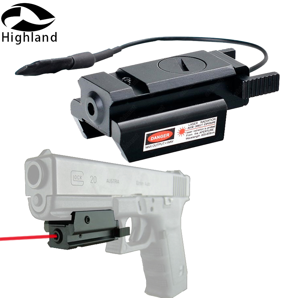 Ohhunt Mini Compact Red Dot Laser Sight w/ Picatinny Mount for Pistol Hunting 
