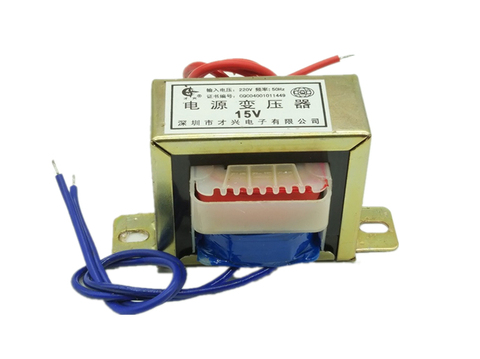 AC 6V 9V 12V 15V 18V 24V 36V 30V output voltage 2W EI input 220V/380V 50Hz~60Hz single / dual voltage copper power transformer ► Photo 1/6